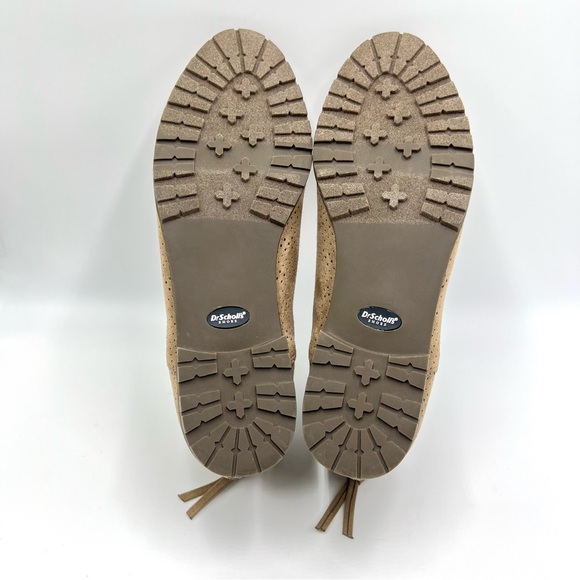 Dr Scholls Size 9.5 Microsuede Brown Taupe Beige Ankle Boots Shooties Shoes - Picture 8 of 13